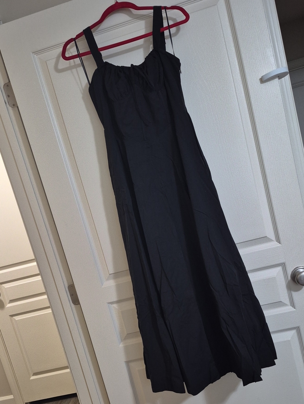 MABLE Black Sleeveless Maxi with Wide Straps